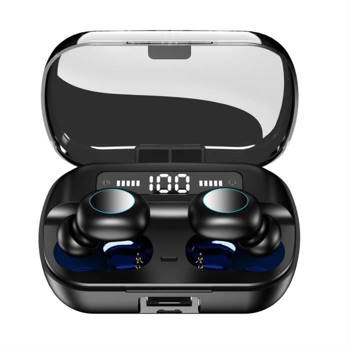 Oreillette Bluetooth Sans fil Écouteur HIFI Stéréo Numérique avec Micro Contrôle Tactile pour iOS et Android Windows