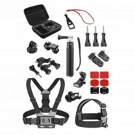 TNB SPACBOX23 - SPORT - Pack de 23 accessoires pour caméra sport