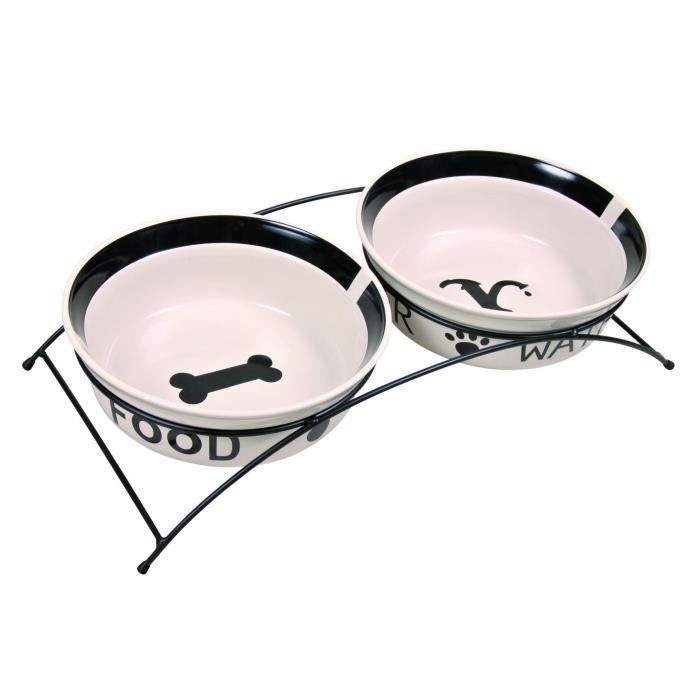 TRIXIE Jeu de bols -Eat On Feet- 25 cm 5,2 L