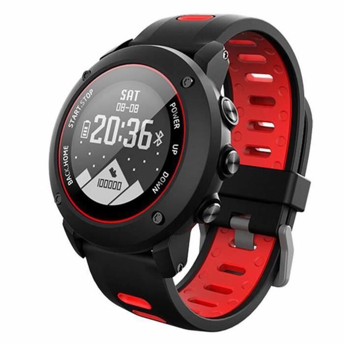 Montre intelligente 100 mètres Étanche IP68 Longue Veille Bluetooth SmartWatch Moniteur de fréquence Cardiaque GPS Sport Montre