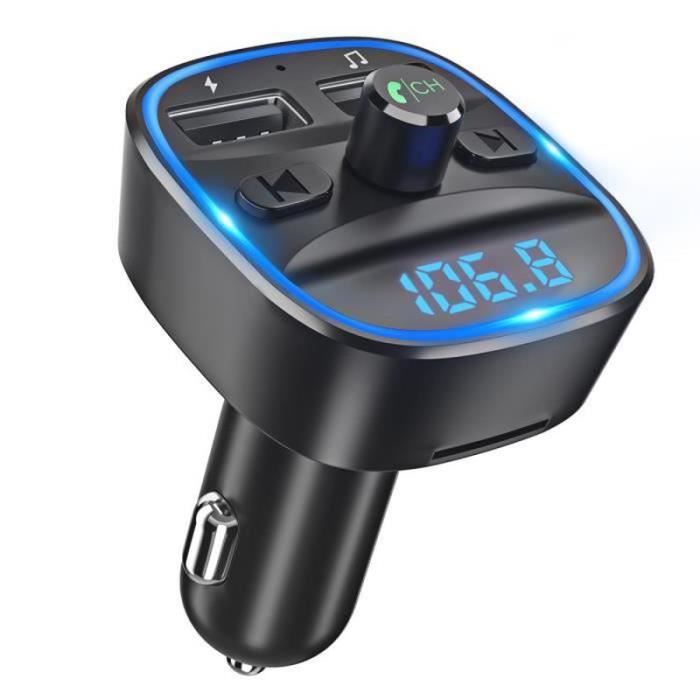 GL26780-LENCENT Transmetteur FM de voiture Bluetooth, Bluetooth Lecteur MP3 Adaptateur Radio sans Fil Kit