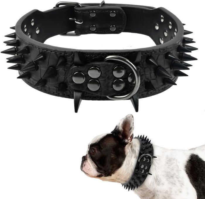 Colliers pour chiens colliers cloutés colliers en cuir avec clous colliers pour chiens avec boucles de sécurité