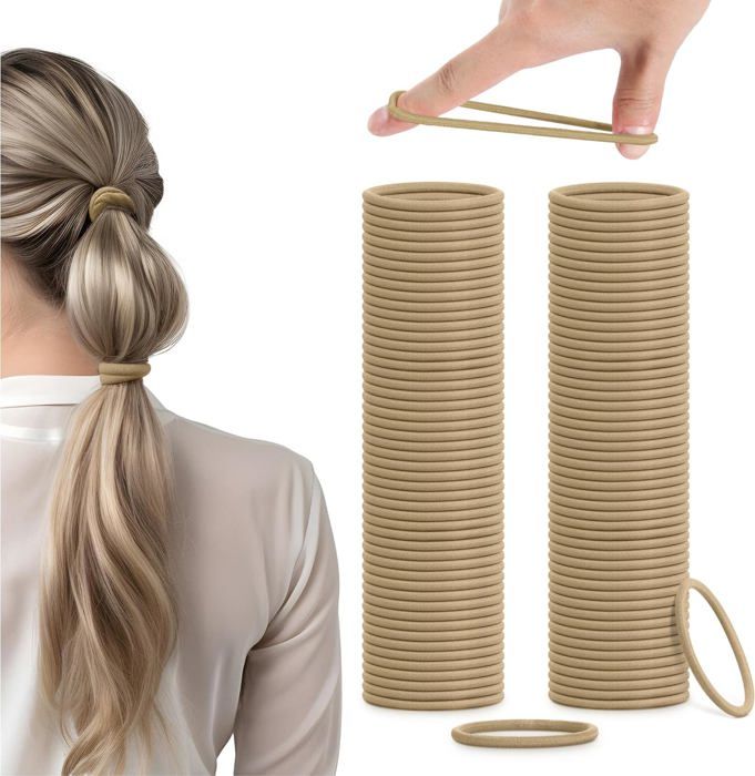 Lot De 20 Élastiques à Cheveux Bohèmes Avec Perles - Femmes Et Filles - Neuf Avec Étiquettes
