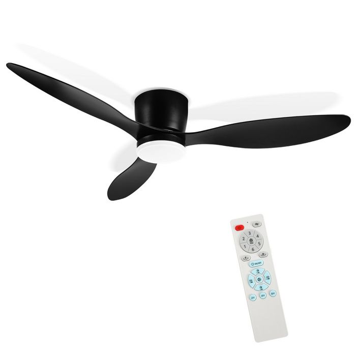 Bettizia Ventilateur de Plafond 52 inch avec Lumière 3 Pales 6 Vitesses avec télécommande - Bettizia