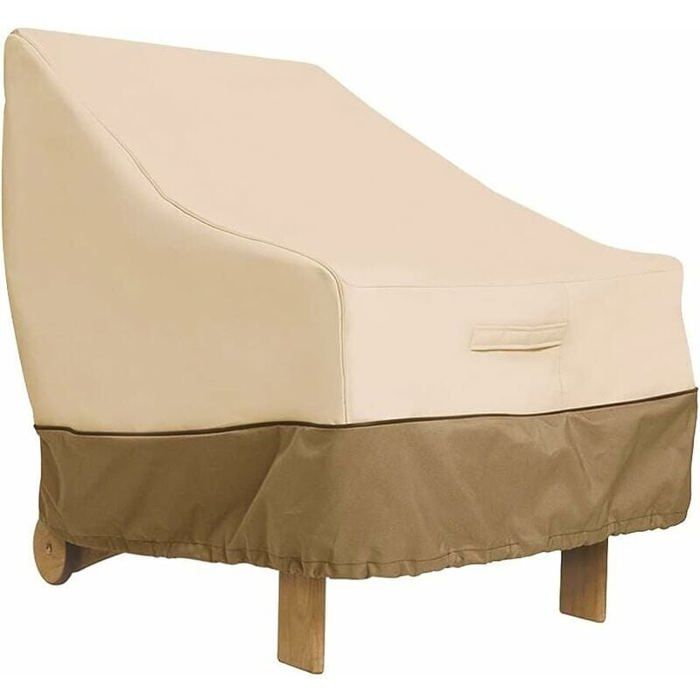 Housse de Protection - LARGEIGHT - Fauteuil Extérieur - 210D Oxford - Imperméable - Noir