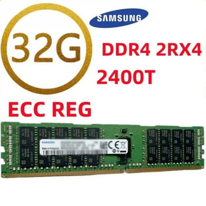 Mémoire RAM PC SAMSUNG DDR4 REG RECC 2R×4 2400MHz - vue 2