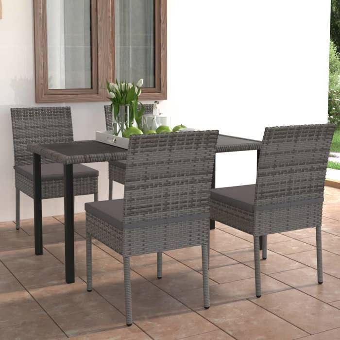 Ensemble à manger vidaXL 5 pcs - vue 7
