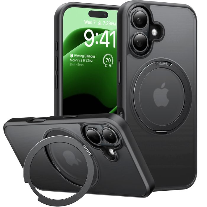 Coque Torras Ostand Pro MagSafe Series pour iPhone 16 Plus - Black