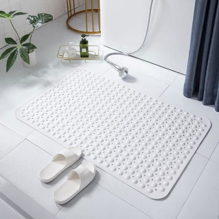 60 x 90 cm Tapis de douche antidrapant pour lintrieur de la douche Tapis de douche antidrapant anti-moisissure m ANTI-DERAPANT BAIN