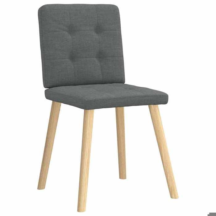 Luxe Lot de 2 chaises de Salle à Manger Cuisine Restaurant gris foncé tissu(1501）