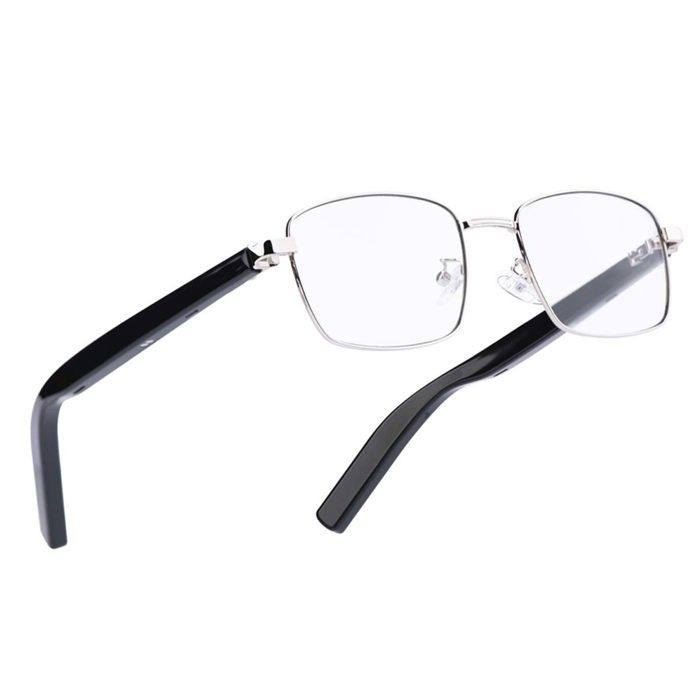 Lunettes Connectées Modèle Nova avec Verres Carrés Photochromiques Noir