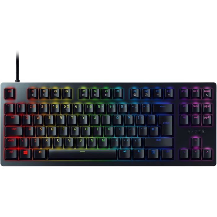 Clavier Gamer - RAZER - Huntsman V2 - Optique - Touches PBT Doubleshot - Repose-Poignet