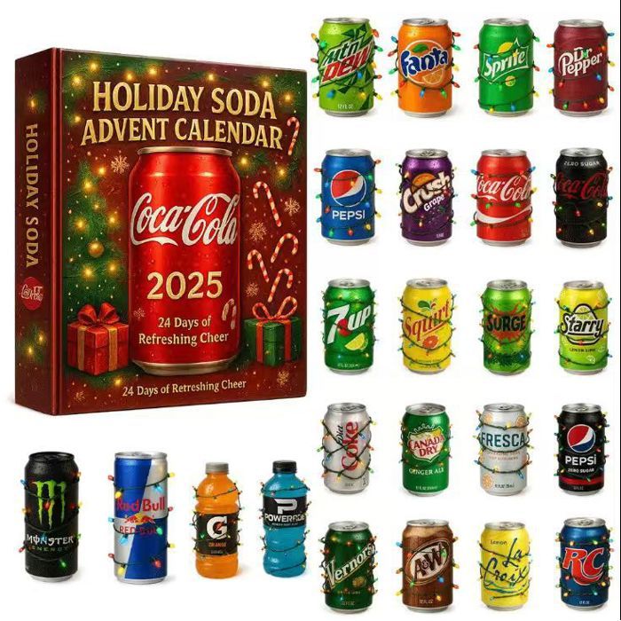 Calendrier de compte à rebours de Noël - En acrylique 2D - Cadeau de fête de 24 jours - Calendrier de l'Avent émotionnel 2025 pour , adolescents et adultes - Kit d'ornements