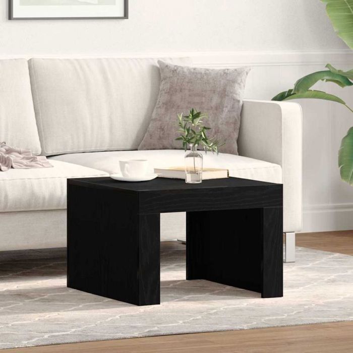 Table basse carrée 50 x 50 x 35 cm Chêne noir – Bois dingénierie contemporain VIDAXL