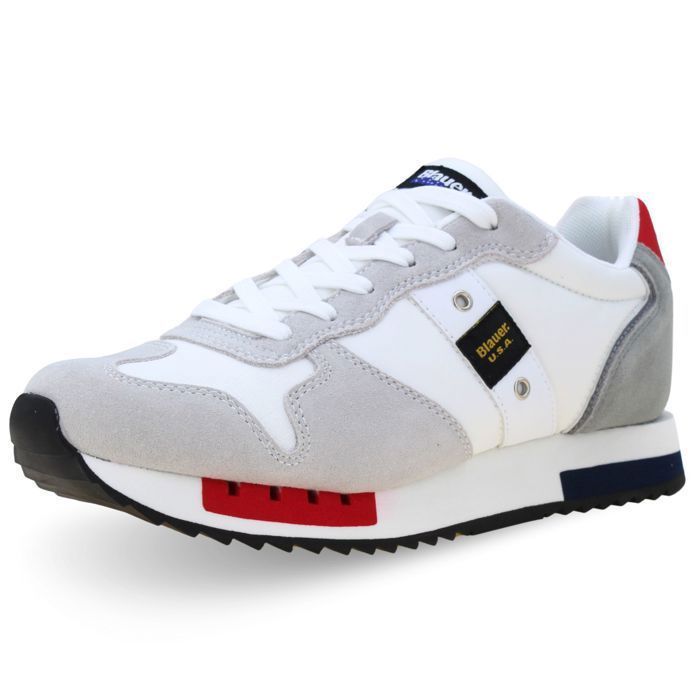 Blauer Chaussures Queens01 - S6QUEENS01-MES-WRN Blanc Blauer Chaussures Queens01 - S6QUEENS01-MES-WRN Blanc