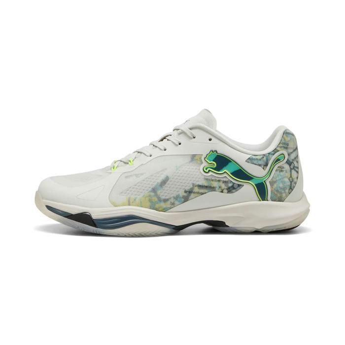 Chaussures indoor Puma Vantage Nitro Berlin - sedate gray-yellow alert-electric peppermint