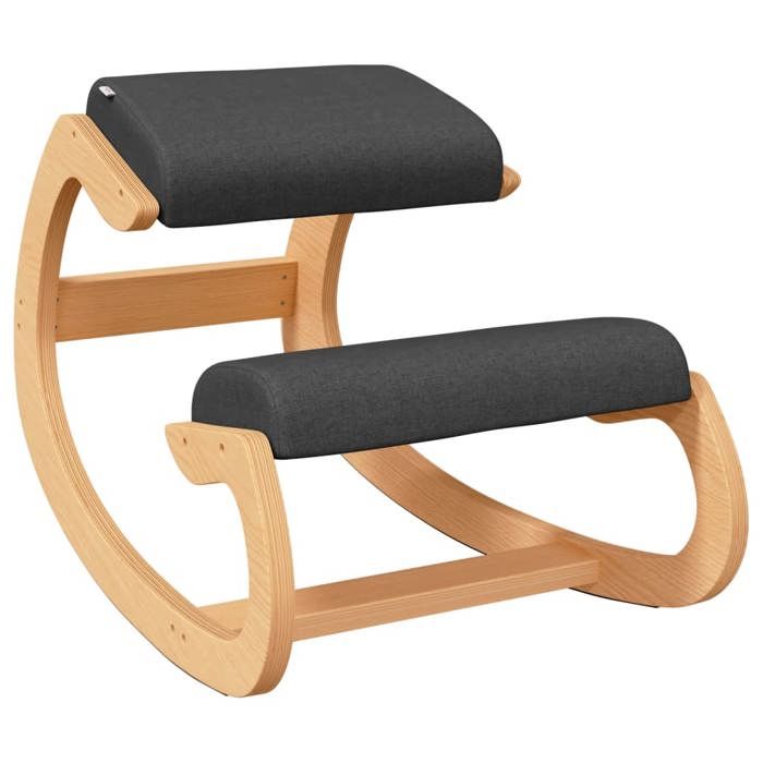 Mode Chaise assis-genoux noir 55x84x55 cm contreplaqué de bouleau - Pour adulte ou enfant - Poids maximal: 110 kg/siège_10765