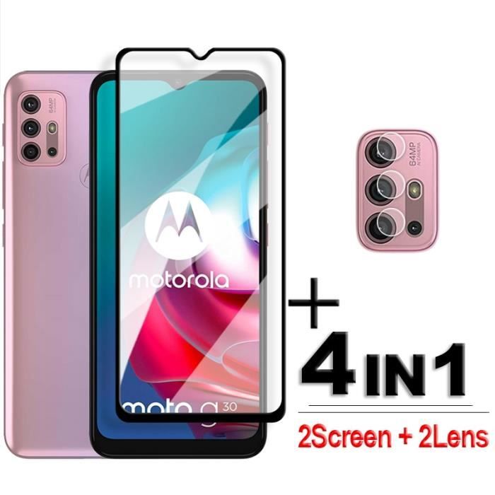 Protecteur D'écran AtFoliX FX-Hybrid-Glass Pour Motorola Moto G30 - 9H, Anti-choc, Anti-trace, Inclus Kit De Pose