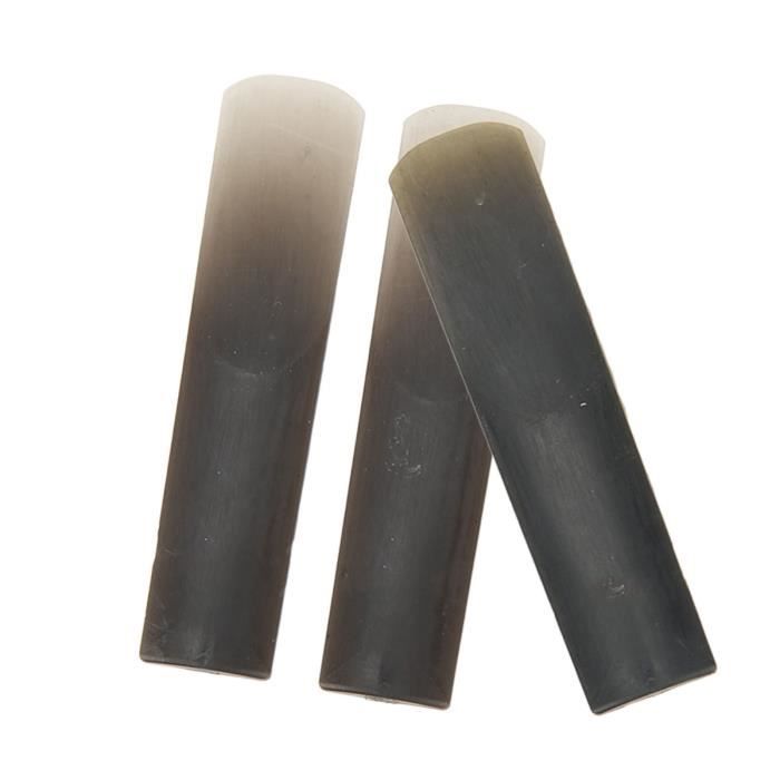 Lot De 3 Anches En Résine Pour Saxophone Et Clarinette - Soprano, Alto, Ténor | Faciles à Jouer, Tenue Stable