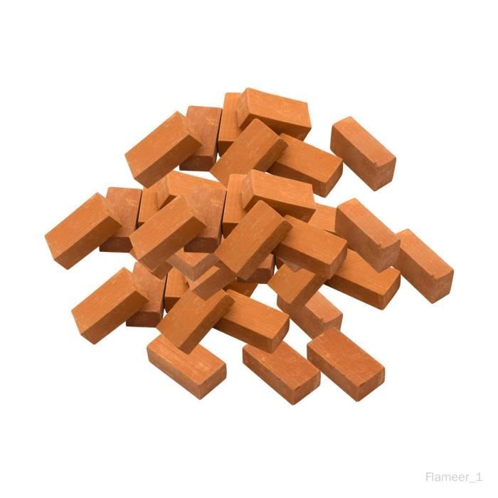 100 Mini Tuiles En Terre Cuite Pour DIY Maison De Poupée - Décoration Jardin Féerique