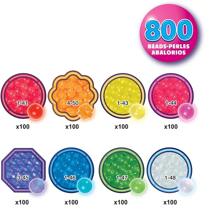 Recharge Aquabeads Aquabeads 35143 – 800 Perles Néon Activables à Eau