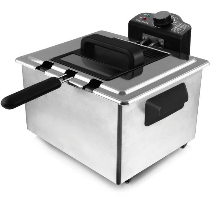 Friteuse électrique ARTHUR MARTIN AMPFH50 Capacité 3 paniers Jusqu'à 190°C