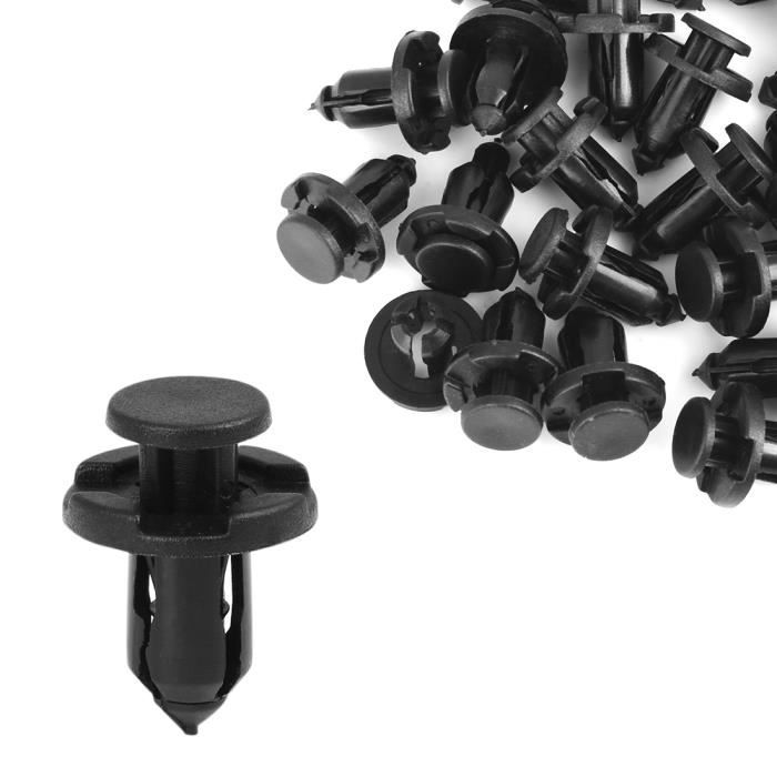 40 Clips Rivets Plastique Pour Pare-chocs Voiture - Diamètre 6mm