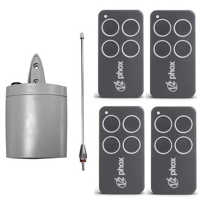 Récepteur V2 Wally2-U-433 Extérieur 2 Canaux - Pour Télécommandes Phoenix, Handy - 12-24V AC/DC