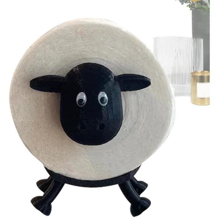 Porte-rouleau de papier toilette mouton porte-papier hygiénique drôle 3D imprimé porte-papier hygiénique décoratif Animal porte-papier en forme d'animal  13