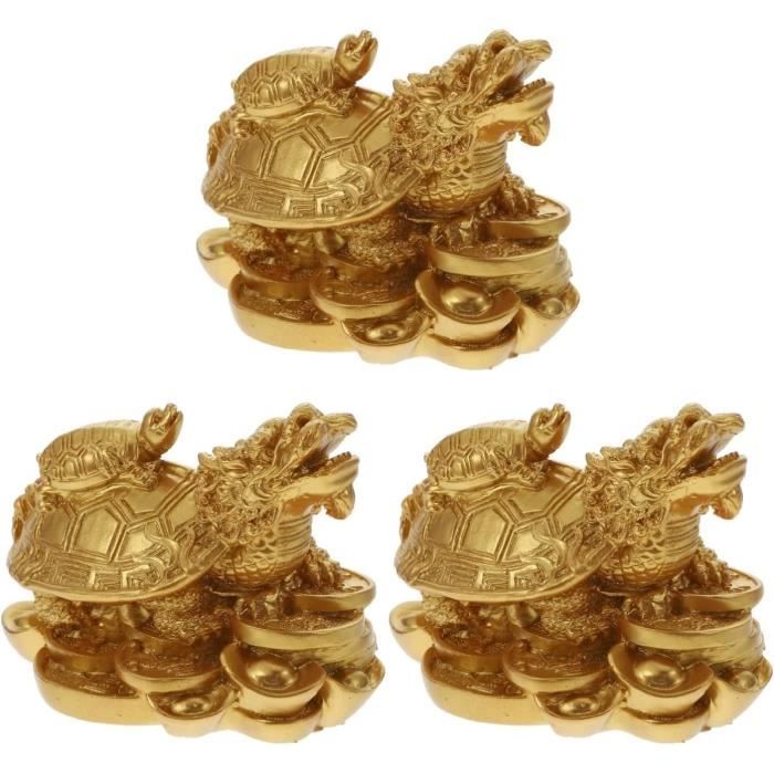 Statue,9CM Figurine Tortue, Main Tortue En Laiton Statue Cuivre Pur Longévité Tortue Chinois