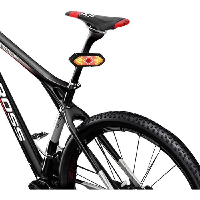 Feu Arrière Vélo Rechargeable USB Avec Clignotants - Idéal VTT, Route, Ville - Installation Facile Et étanche