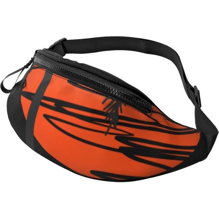 Sac Banane Sport - Design Tête De Mort Et étoiles - Avec Poche Pour écouteurs Et Ceinture Réglable - Unisexe - 6