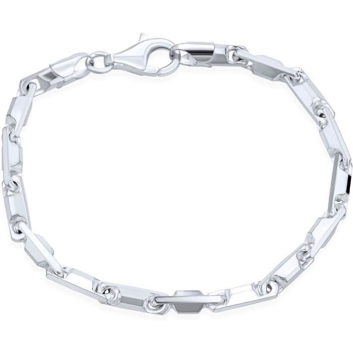 Bracelet Réglable Lourd En Argent Massif 925 - Fait Main, Pour Homme Ou Femme