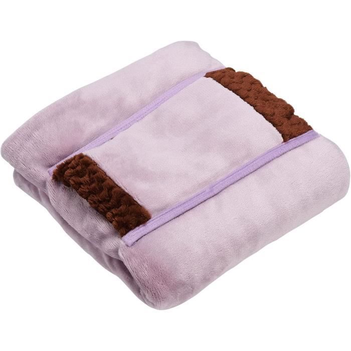Couverture Chauffante Électrique 200x180cm Peluche - 9 Niveaux Chaleur, Minuterie 9h, Lavable, Gris