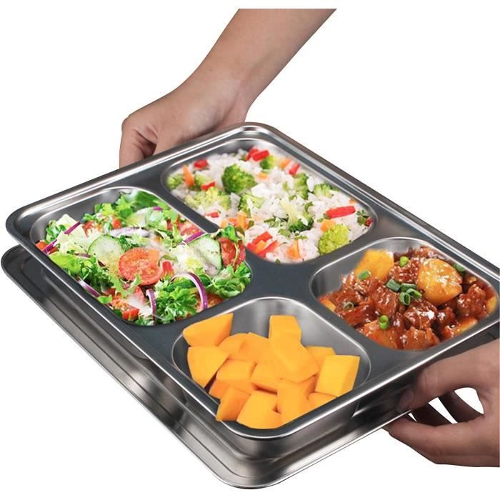 Lot De 2 Assiettes De Camping Coleman – Acier Inoxydable – Diamètre 12''