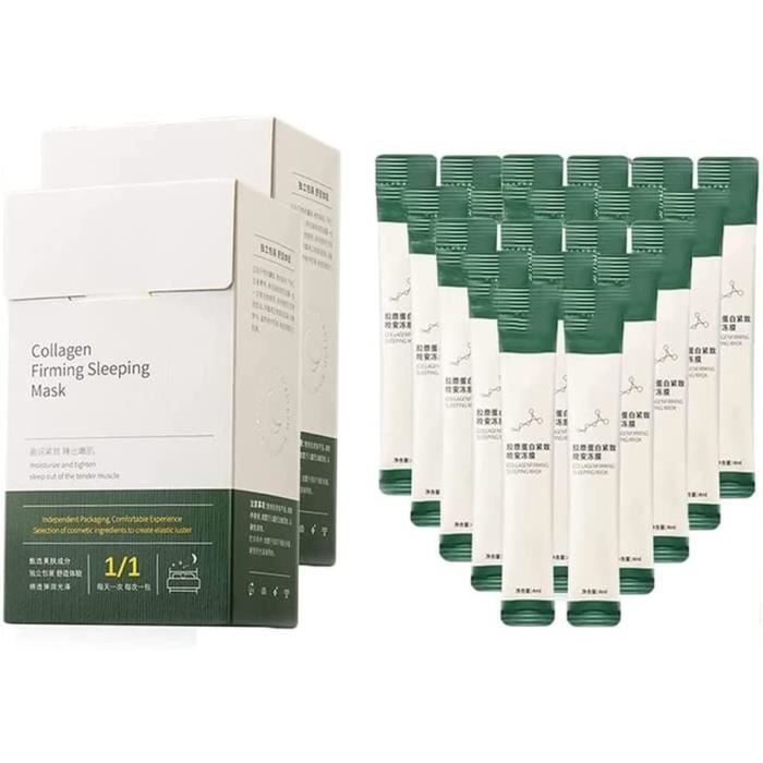 Lot De 5 Masques Au Collagène Coréen – Soin Profond Visage – Pour Tous Types De Peau – Pipihome – Neuf