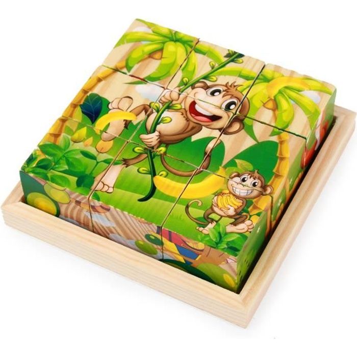puzzle bois bébé 1 an