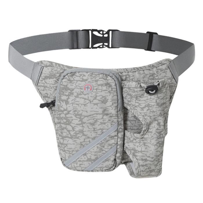 Sac Banane de Course avec Porte-Bouteille Ceinture de Course Ajustable