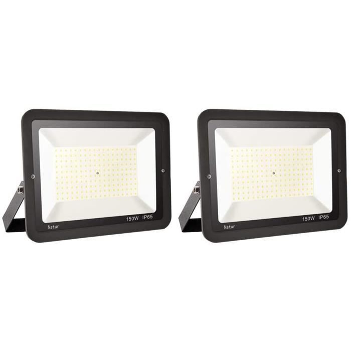 Projecteur LED Extérieur 150W - 15000 Lm, Blanc Froid 6500K, étanche IP66, Pour Jardin, Terrasse, Garage