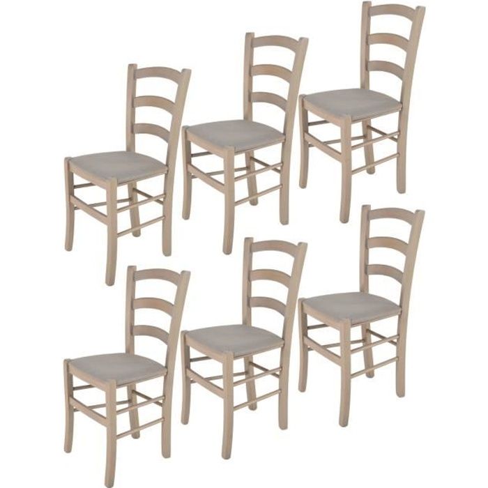 Tommychairs Set 6 Chaises Venice Pour Cuisine Structure