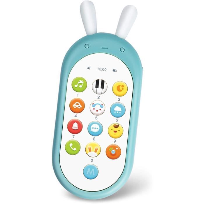 Telephone Bebe Jouets Bebe Smartphone Smartphone Bilingue Pour Enfant Jouet Musical D Eveil Bebe Bleu Cdiscount Au Quotidien