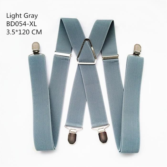 35 mm Réglable Bretelles Homme Garçons Unisexe élastique Y-back ClipOn Suspenders