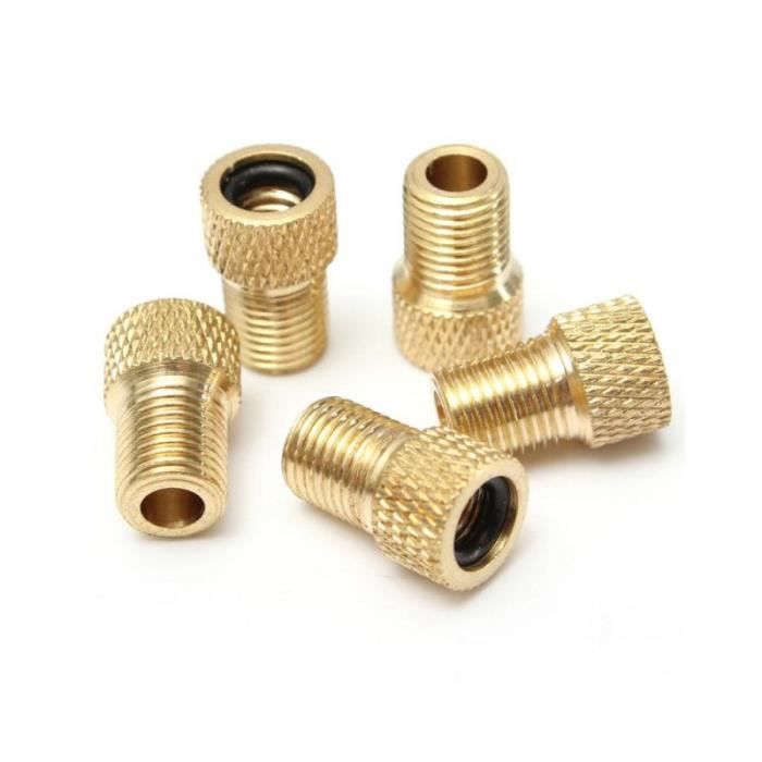 4 Adaptateurs De Valve Pour Pompe à Vélo - Conversion Valve Fine/valve Large - En Métal, Portable - Pour Gonflage Rapide Pneus Vélo
