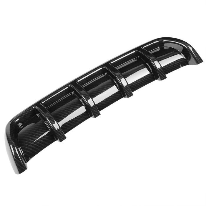 Kit 4 Pièces Diffuseur/aileron Arrière Pour Voiture - Noir, En PP Durable, Style Sportif