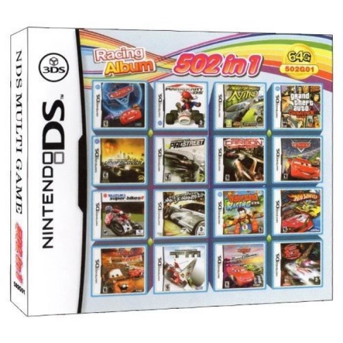 Album de 502 jeux en 1 Pack carte de jeu NDS cartouche Super Combo pour ...