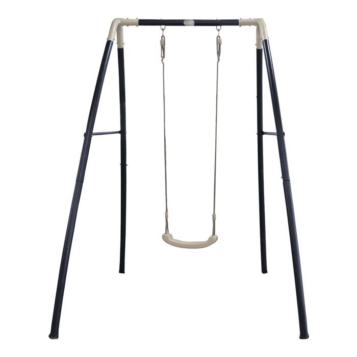 AXI Portique en Metal - Balançoires Enfant Balançoire anthracite / crème pour Enfants pour l’extérieur / le jardin