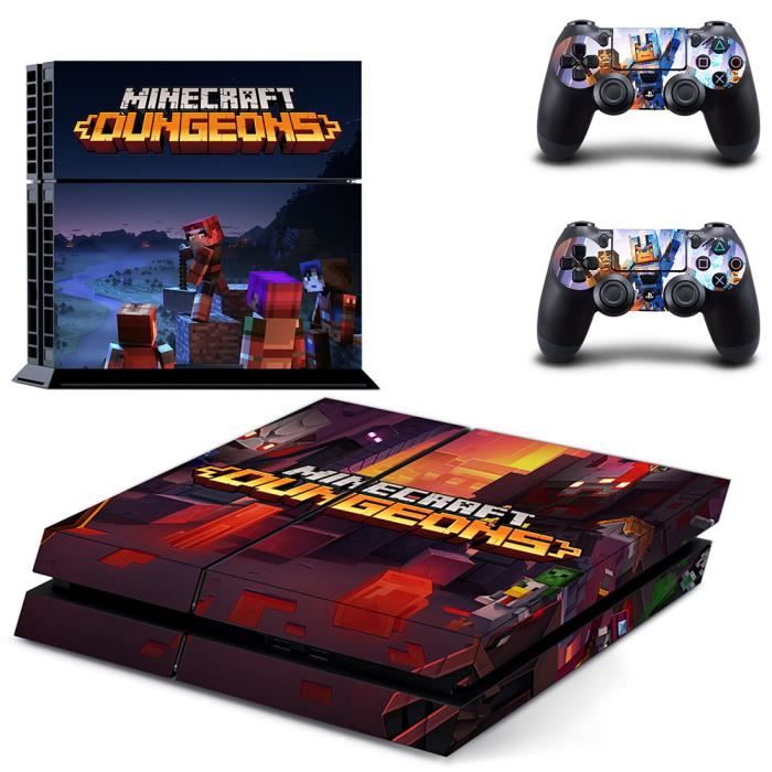 Minecraft Dungeons Ps4 Skin Vinyl Autocollant Decal Sticker Pour Sony Playstation 4 Console 2 Kits Pour Manettes 01 Cdiscount Informatique