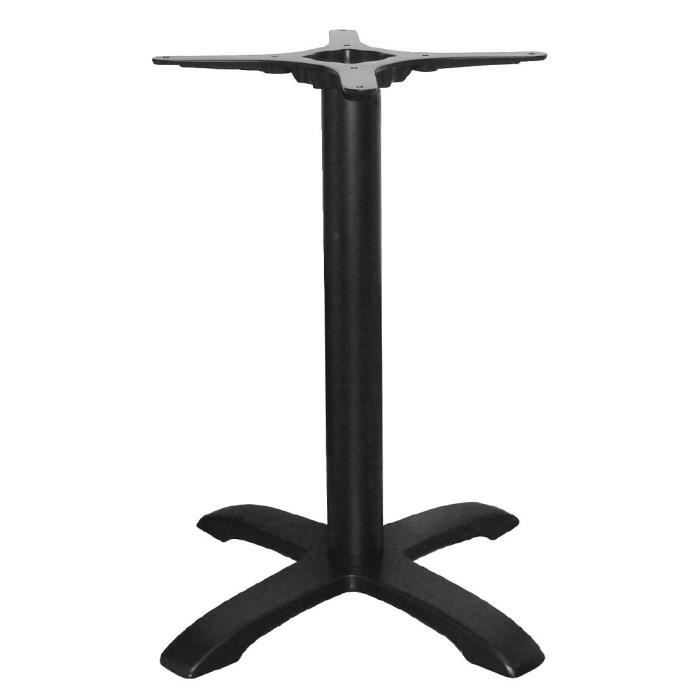 Comparer les prix de Pied de table en fonte - BOLERO - pour plateaux jusqu'à 800 mm - Noir - Classique - Brillant