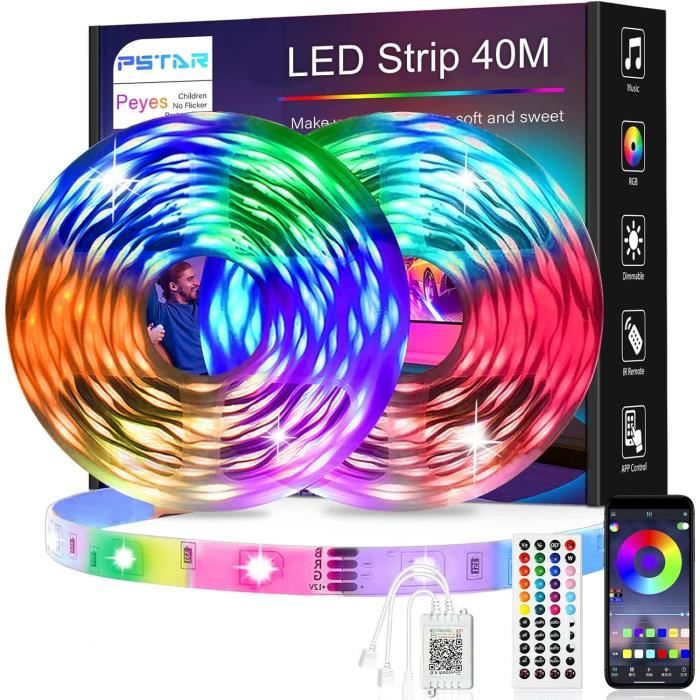 Ruban 10M 5050 RGB Kit Bande LED, SZ-Climax Bande Lumineuse Flexible