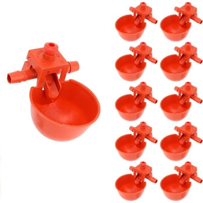 Abreuvoir Automatique Pour Poules – Kit 4 Fontaines Avec Perceuse 9 Mm, Système Autonome Pour Volailles